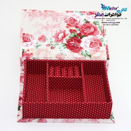 جعبه جواهرات - طرح گل‌های بهاری-MC0025